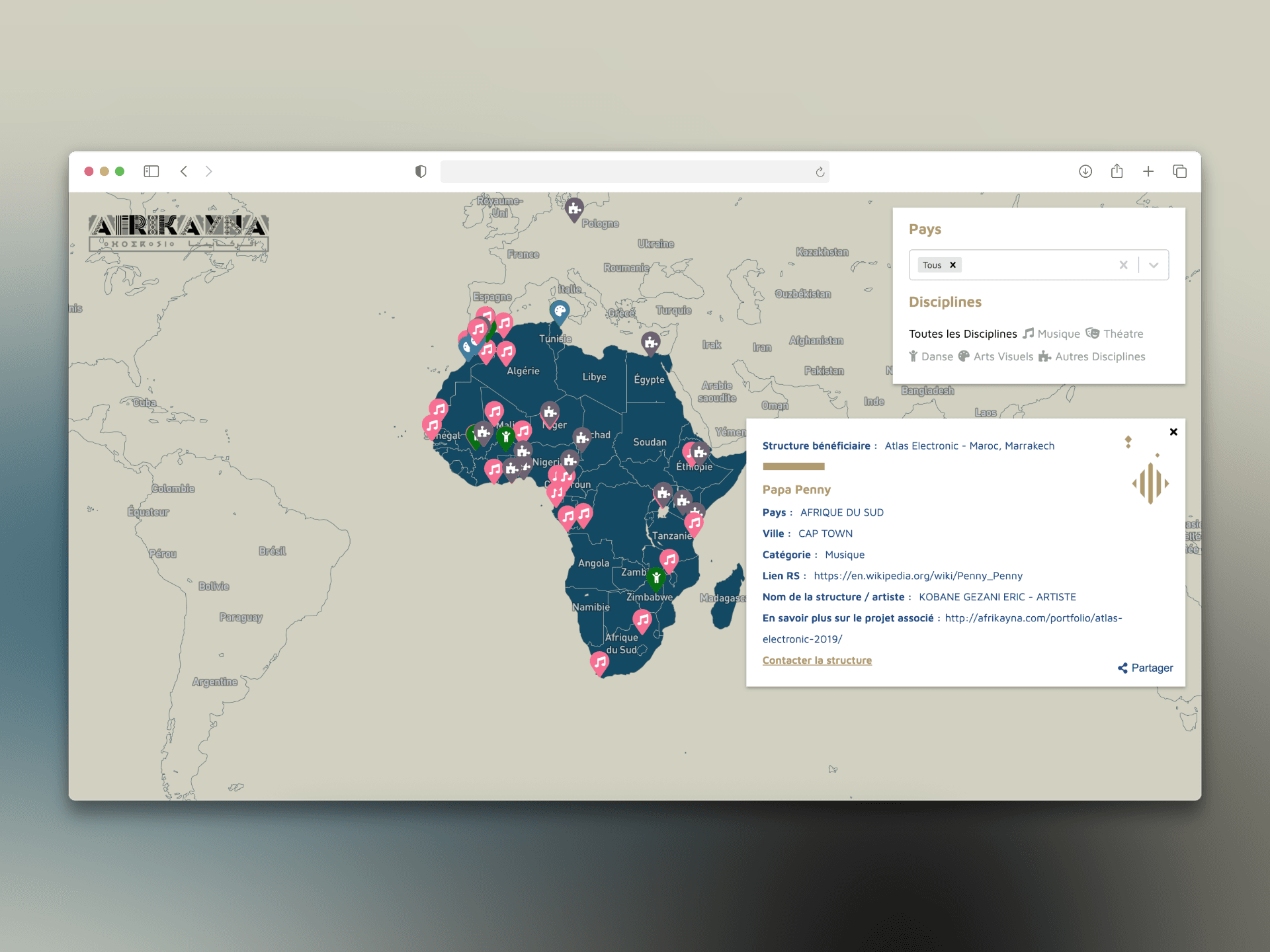 Afrikayna Map